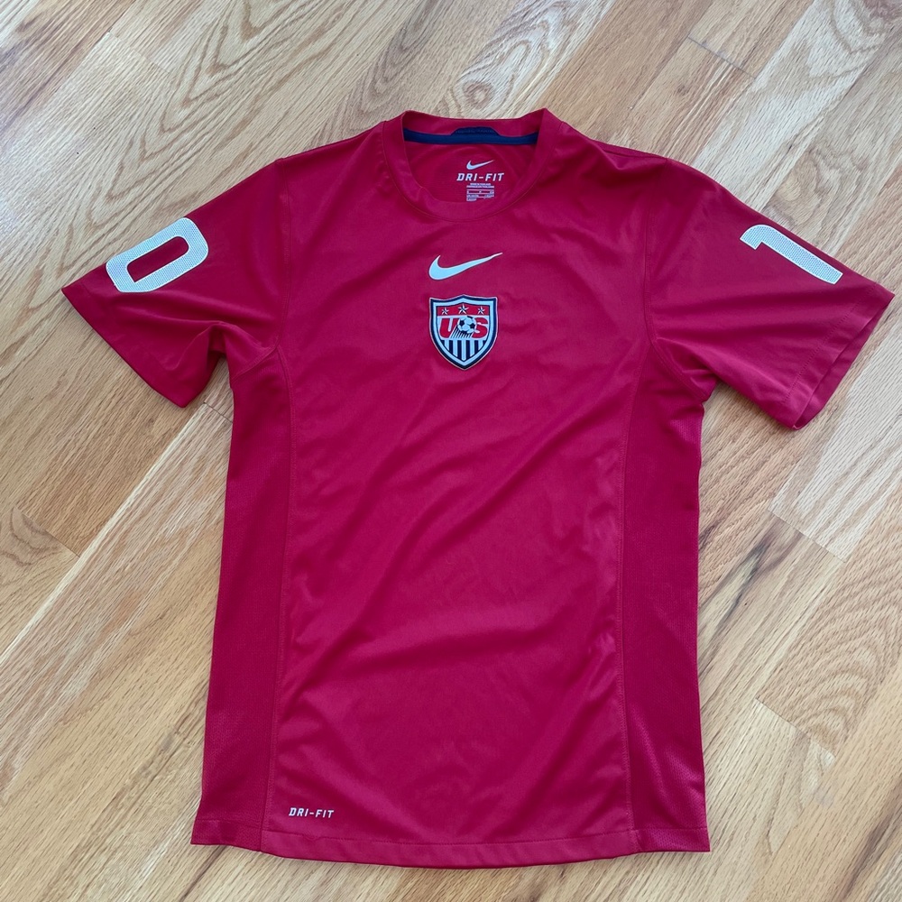 Nike USA mens 2010 snake cobra World Cup fitted  jersey USWNT Don’t tread on Me